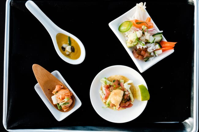 Food prepared with cell-cultured fish