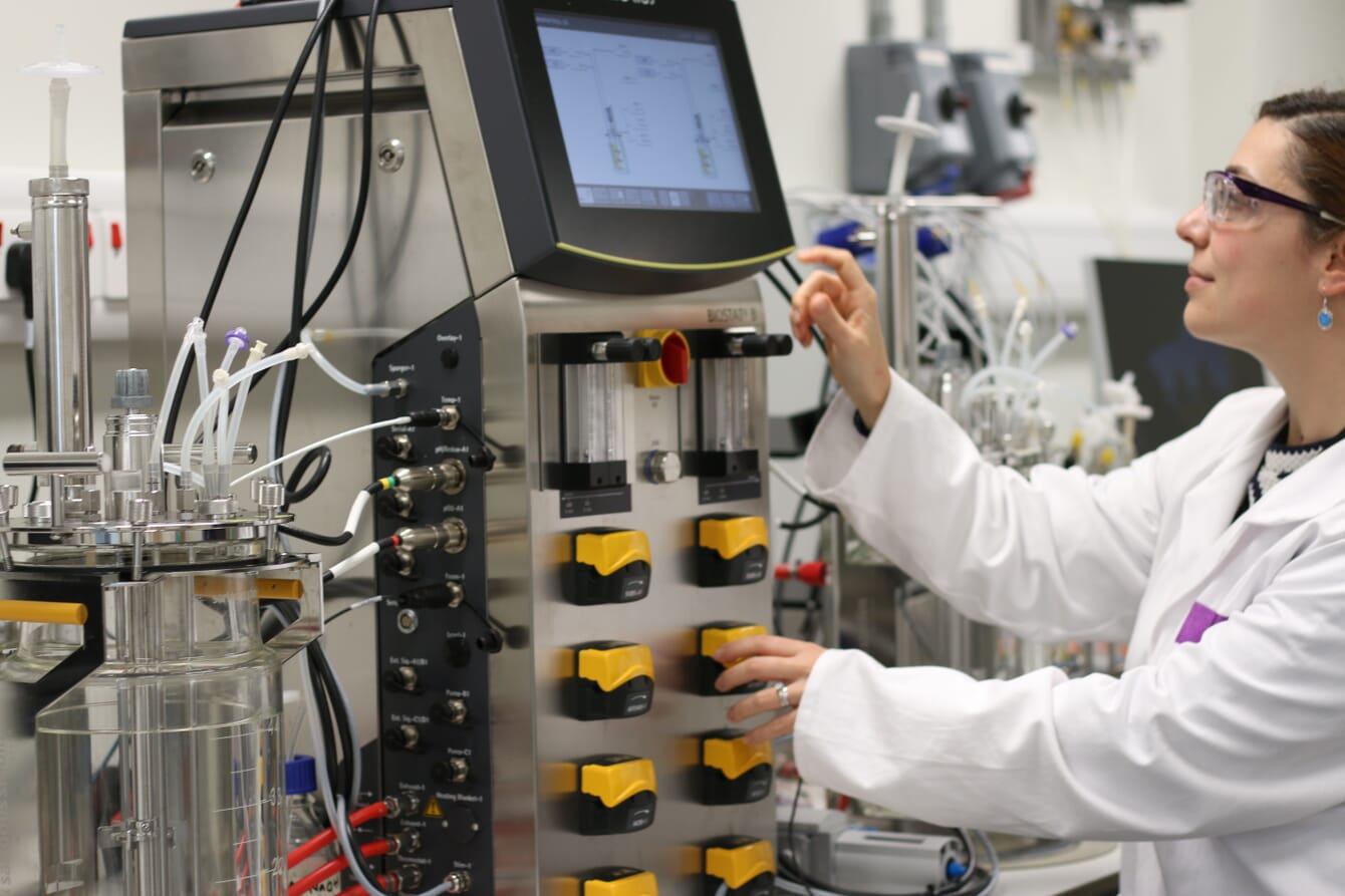 A person in a lab coat.