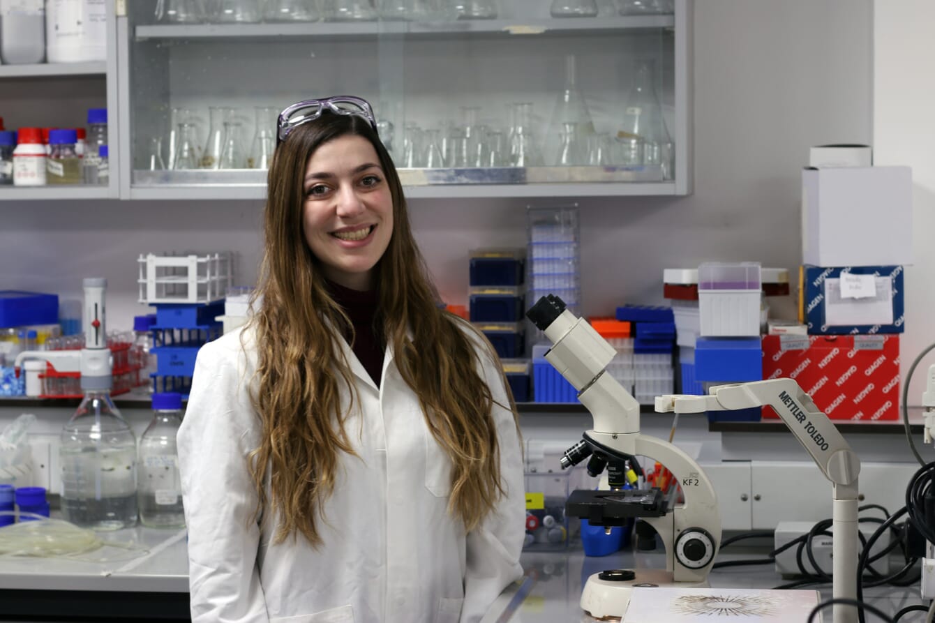 A person in a lab coat.