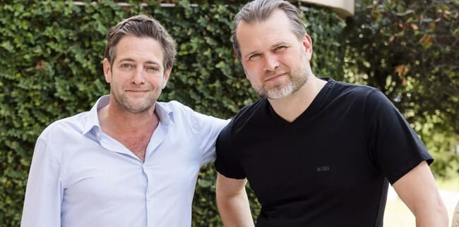 Image of two founders of a company.