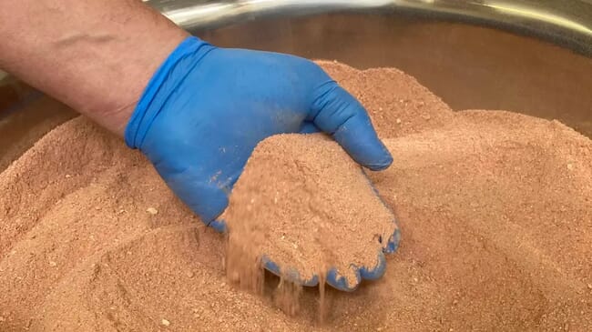 A person going through some protein meal.