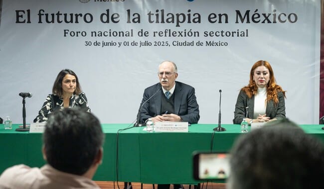 People giving a speach at a conference opening.