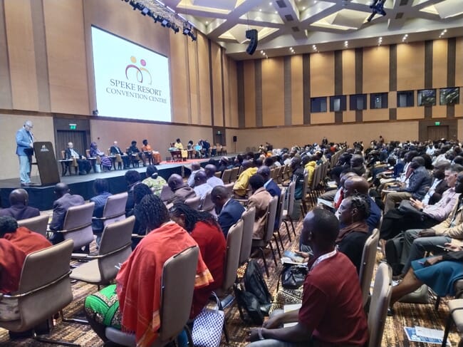 People at a conference in Africa.