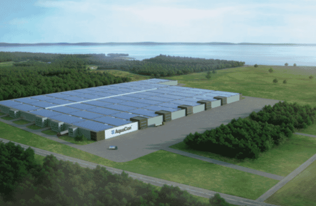 A CGI of a large building.